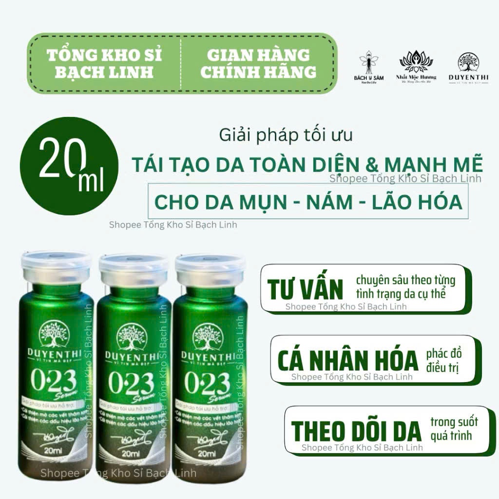 023 Duyên Thị Bách Y Sâm 20ml - Thượng Phẩm Tái Tạo Da Thế Hệ Mới 2026 - Cải Tiến Từ 02/03 Plus