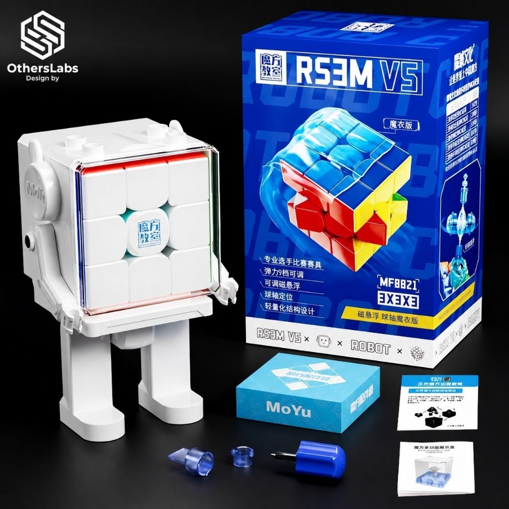 Rubik RS3M V5 Ball-Core Maglev UV Robot | Bản Cao Cấp Max Option.