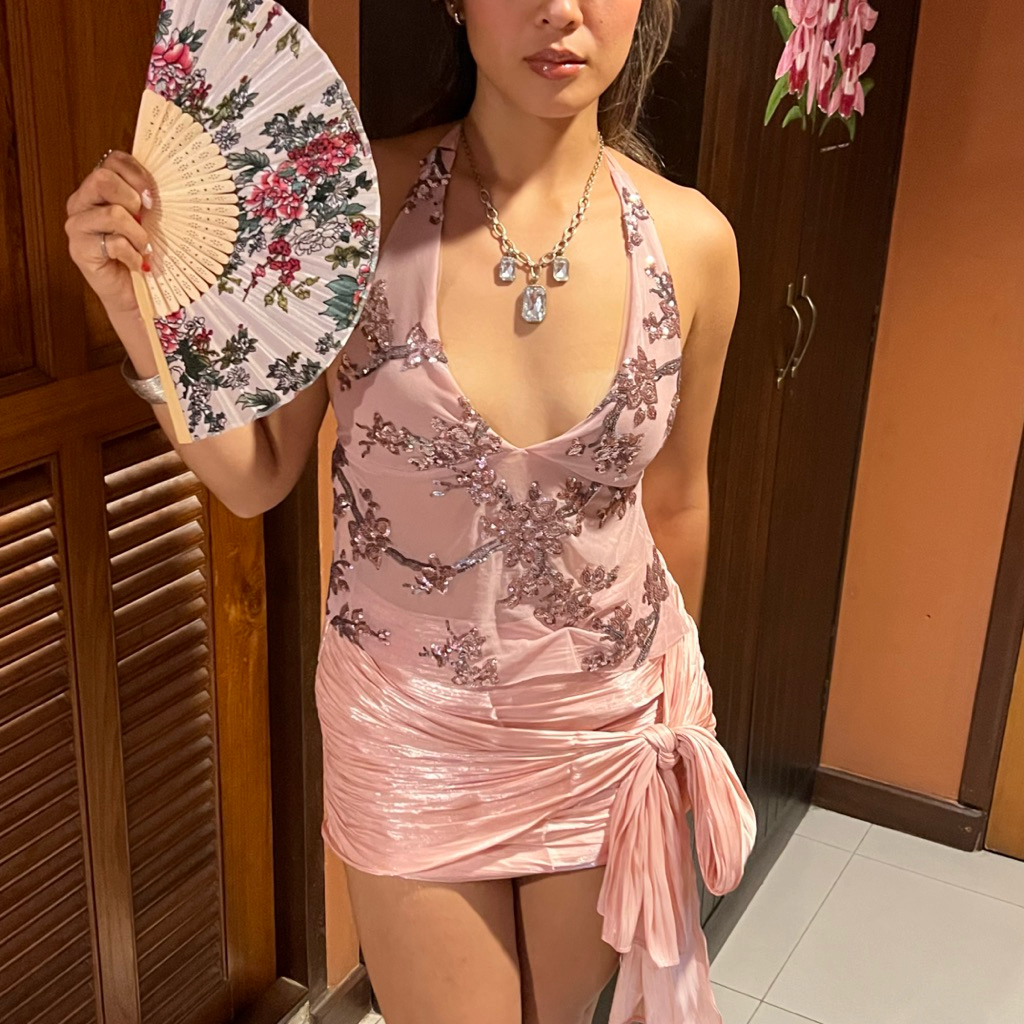 BISOUS CHÉRIE | Áo Sequin Hoa Hồng Mùa Hè Fiji - Fiji Top