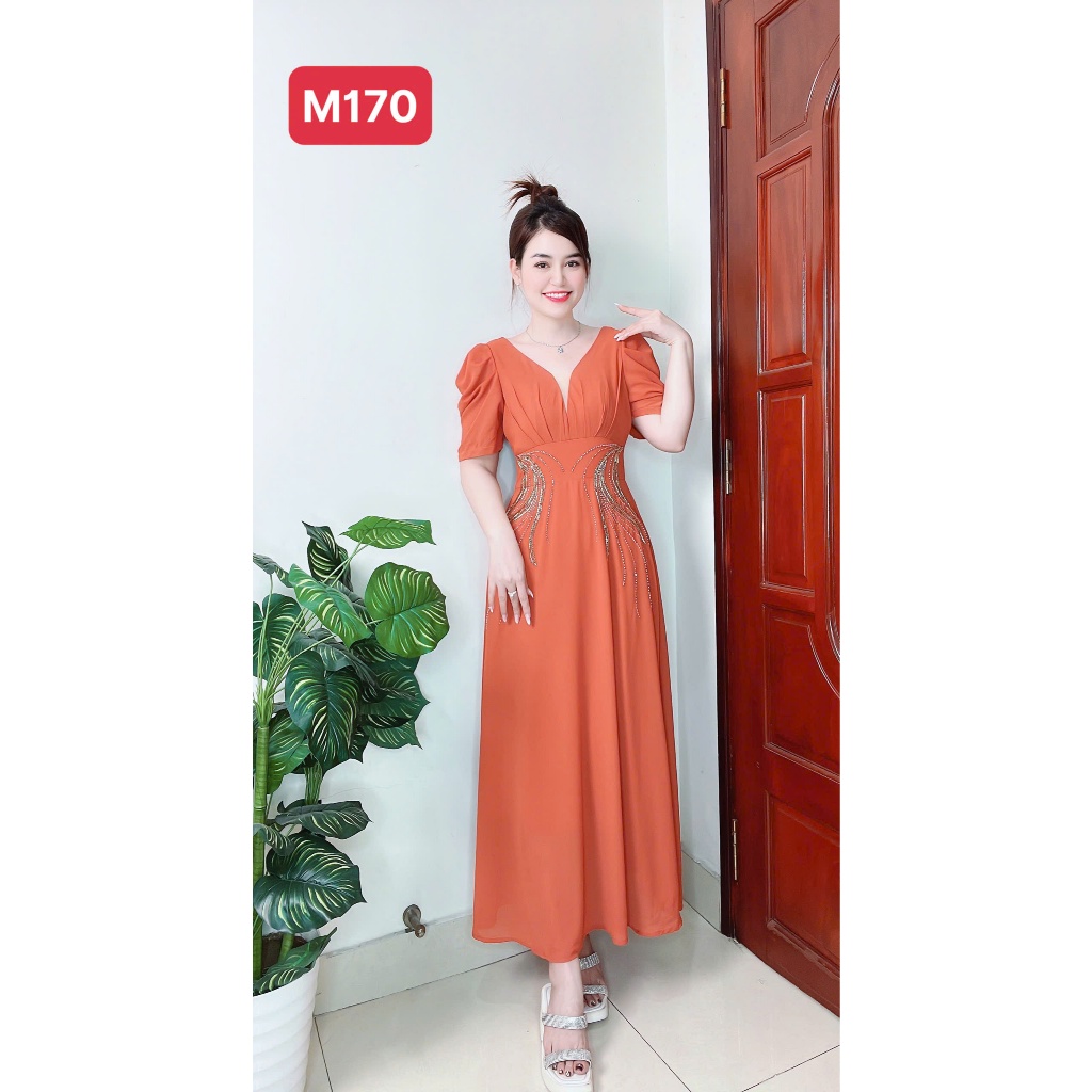 M170 ĐẦM ĐÍNH CƯỜM ĐUÔI CÔNG