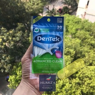 Tăm chỉ Dentek Floss Pick Triple Clean gói 20 cây
