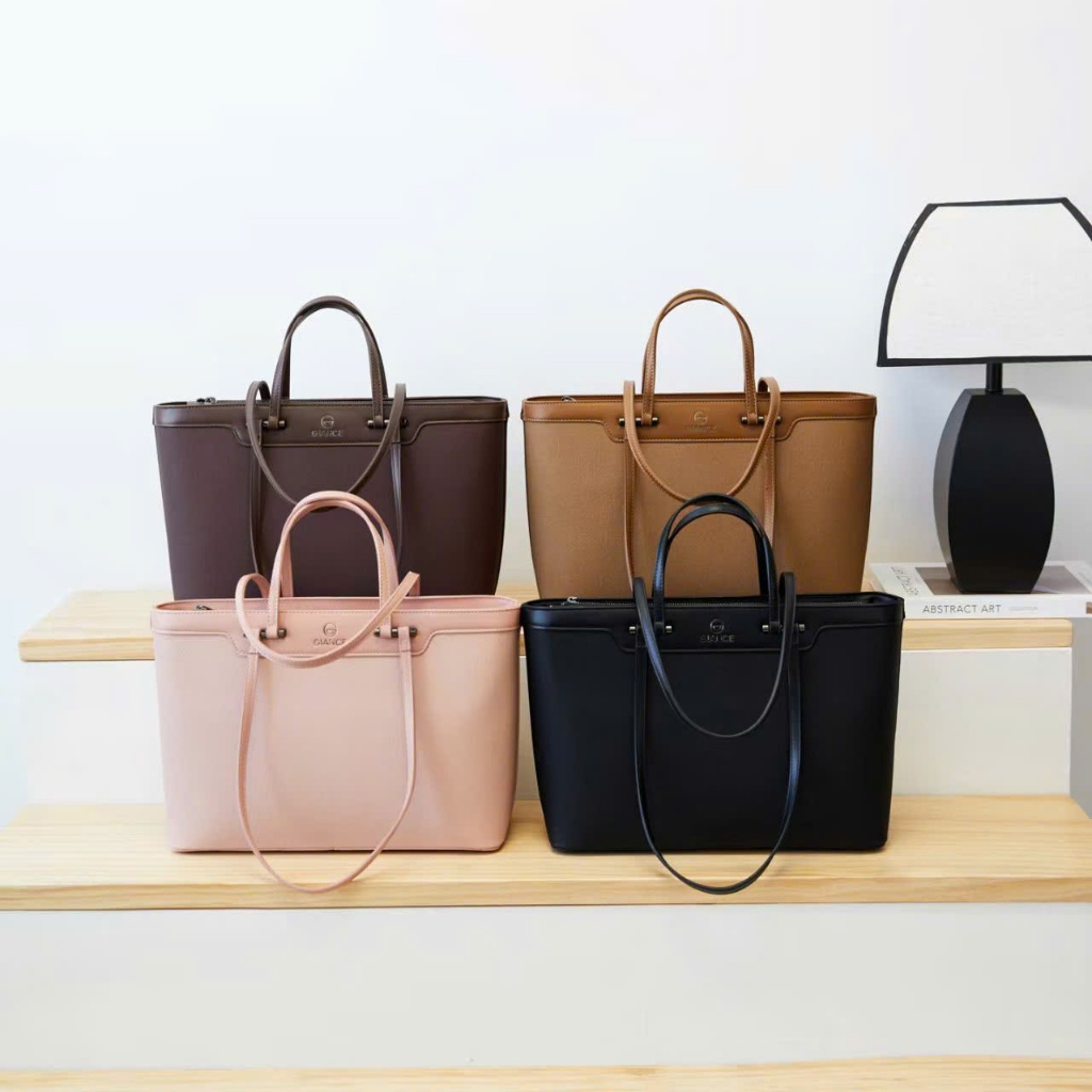 - G56331 - Túi Tote Nữ Da PU Cao Cấp Size 41 Công Sở Thanh Lịch Đi Làm Đi Học | GIANCE Classic Tote