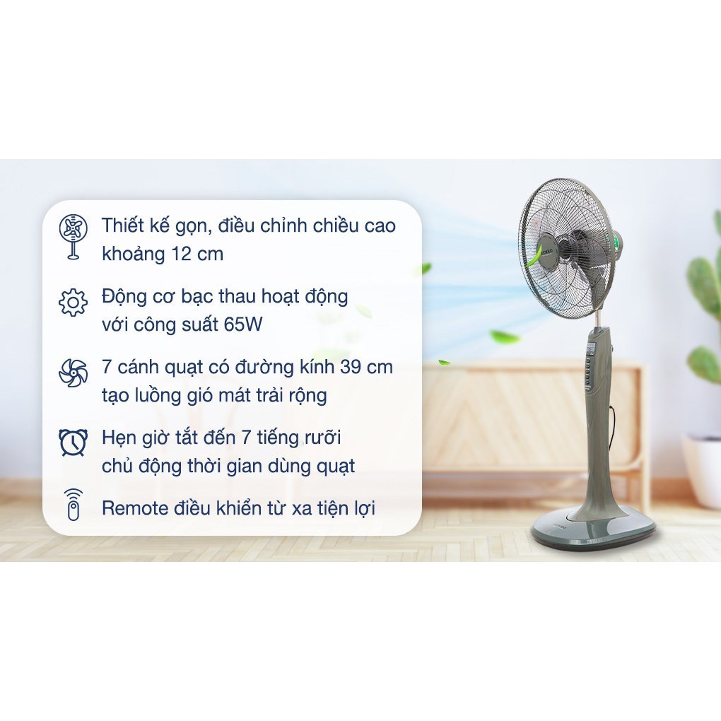 Quạt đứng Senko 7 cánh DR1608 65W | Huỳnh Giao