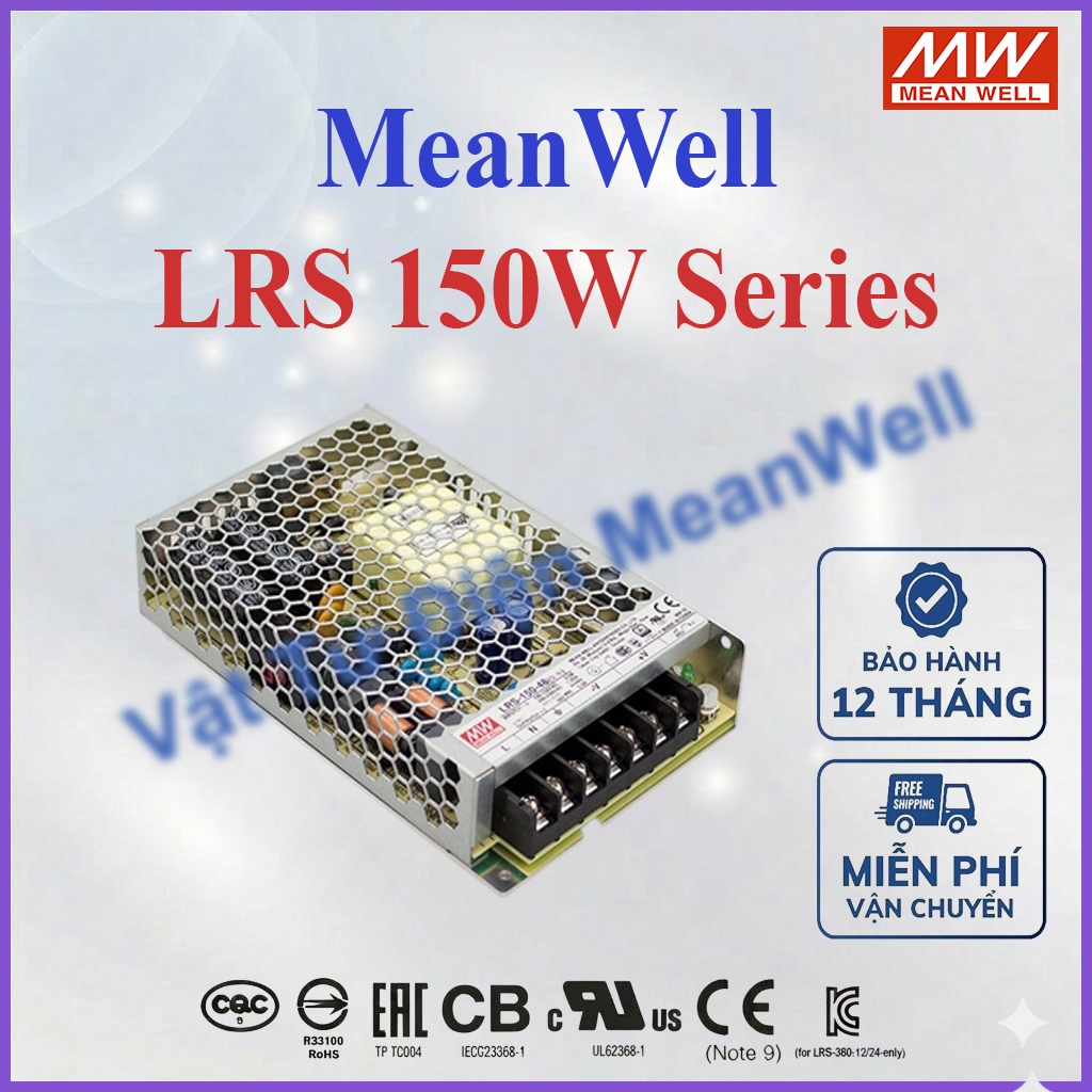 Nguồn Tổ Ong Meanwell 150W LRS-150F-5, LRS-150-12, LRS-150-15, LRS-150-24, LRS-150-36, LRS-150-48