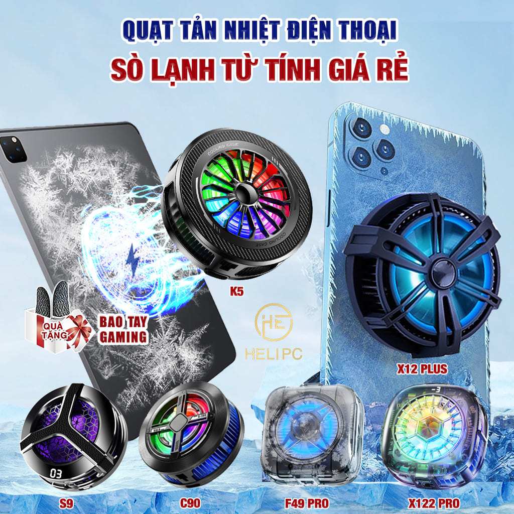 Tản nhiệt điện thoại sò lạnh J21 / J42 / S9 / S2 / X12 Plus / K5 / C90 / F49 / X122 Pro làm lạnh nha