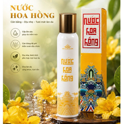 Nước hoa hồng không cồn Phấn Nụ Hoàng Cung 120ml