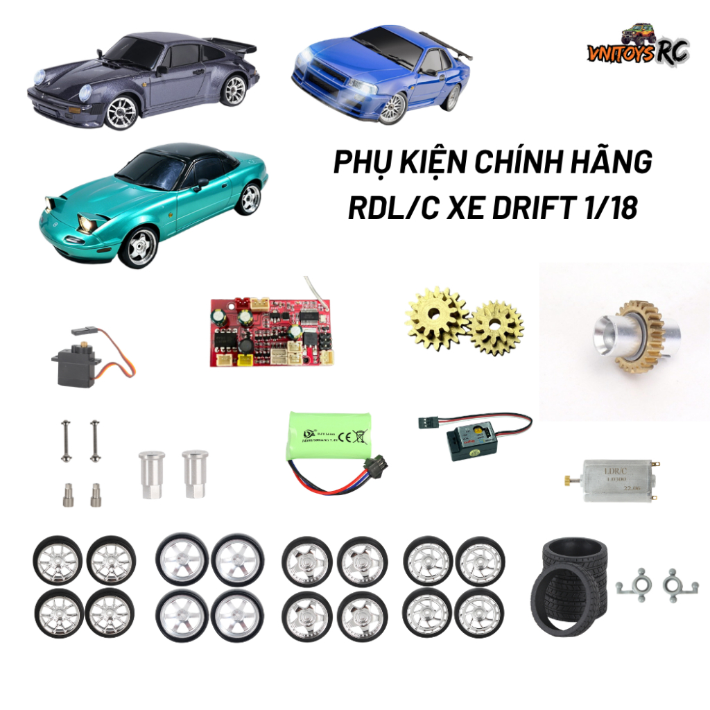 Phụ Kiện Xe LDRC 1/18 – LD1898, LD1899, LD1801, 1802, 1803, 1804 – Chính Hãng, Chất Lượng Cao