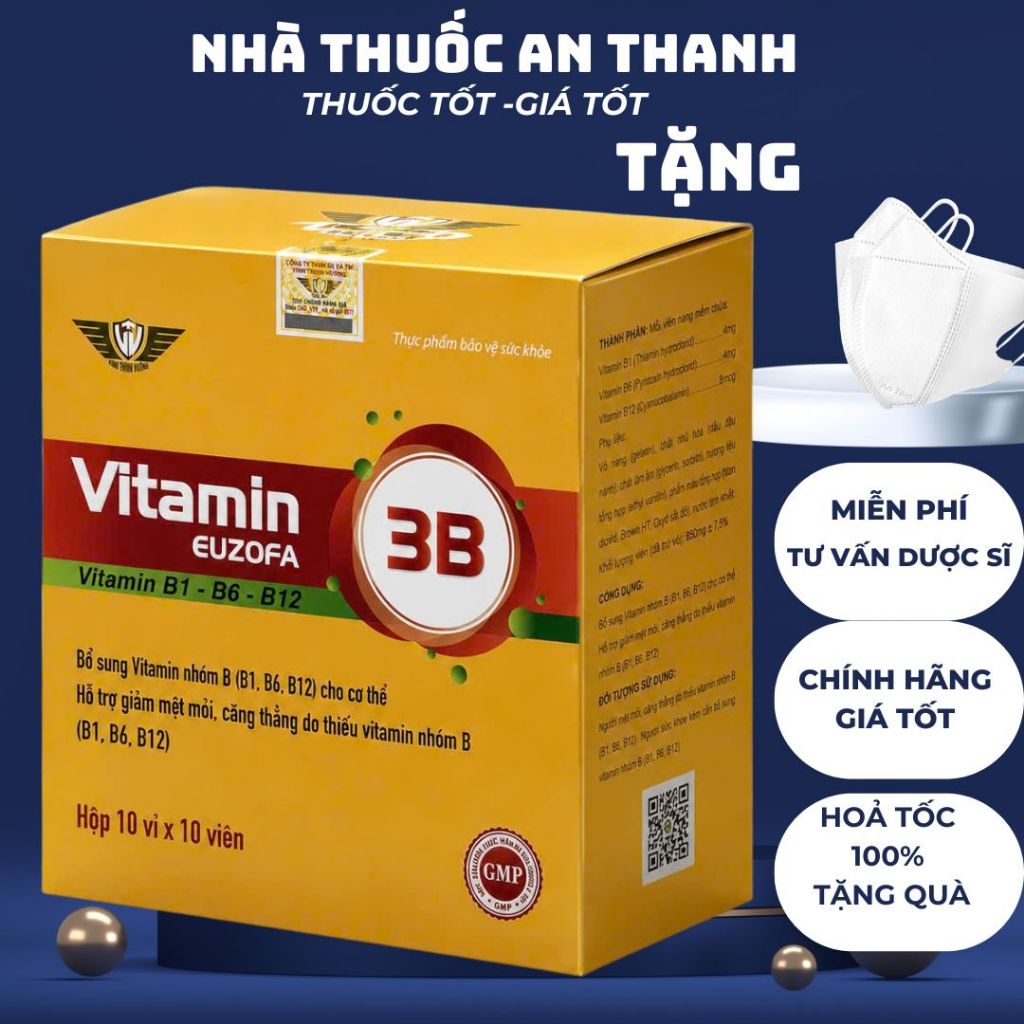 Vitamin B1 B6 B12 – Bổ Sung Vitamin Nhóm B Thiết Yếu Cho Cơ Thể  🌿 Vitamin B1 B6 B12 là sản phẩm bổ 