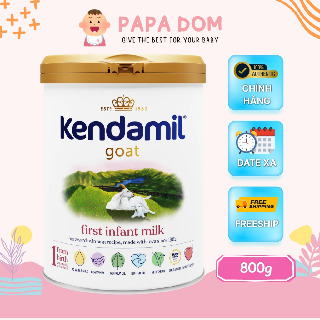 Sữa Kendamil Goat Dê Anh Quốc Số 1 2 3 – Dinh Dưỡng Cho Bé | Papa Dom
