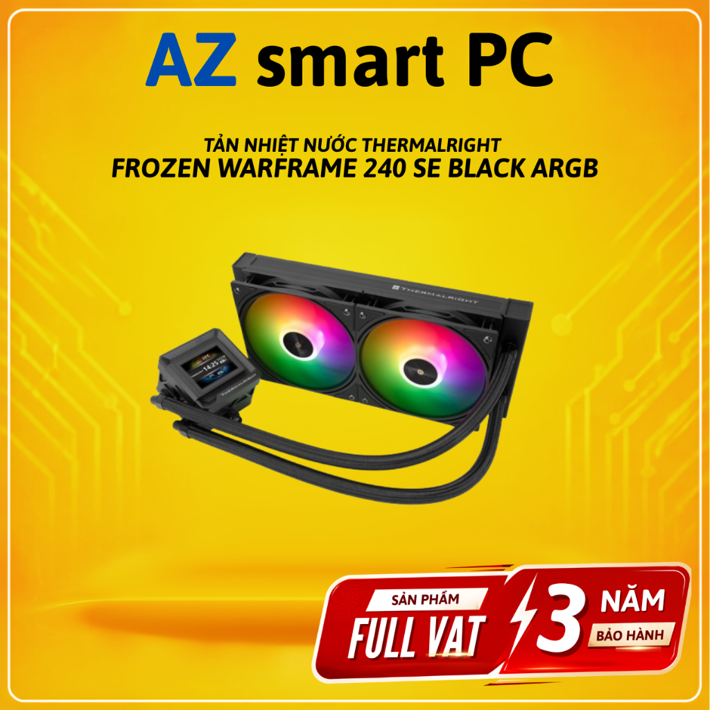 Tản Nhiệt Nước Thermalright Frozen Warframe 240 SE Black ARGB 240mm New BH 36 Tháng Full VAT