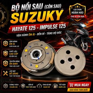 Bộ Nồi Sau Suzuki Hayate 125 Impulse 125 – Côn Sau Xe Tay Ga, Cụm Truyền Động