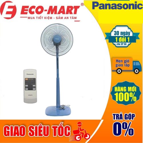 Quạt đứng Panasonic F409KB 51W Bạc đạn Malaysia - màu xanh