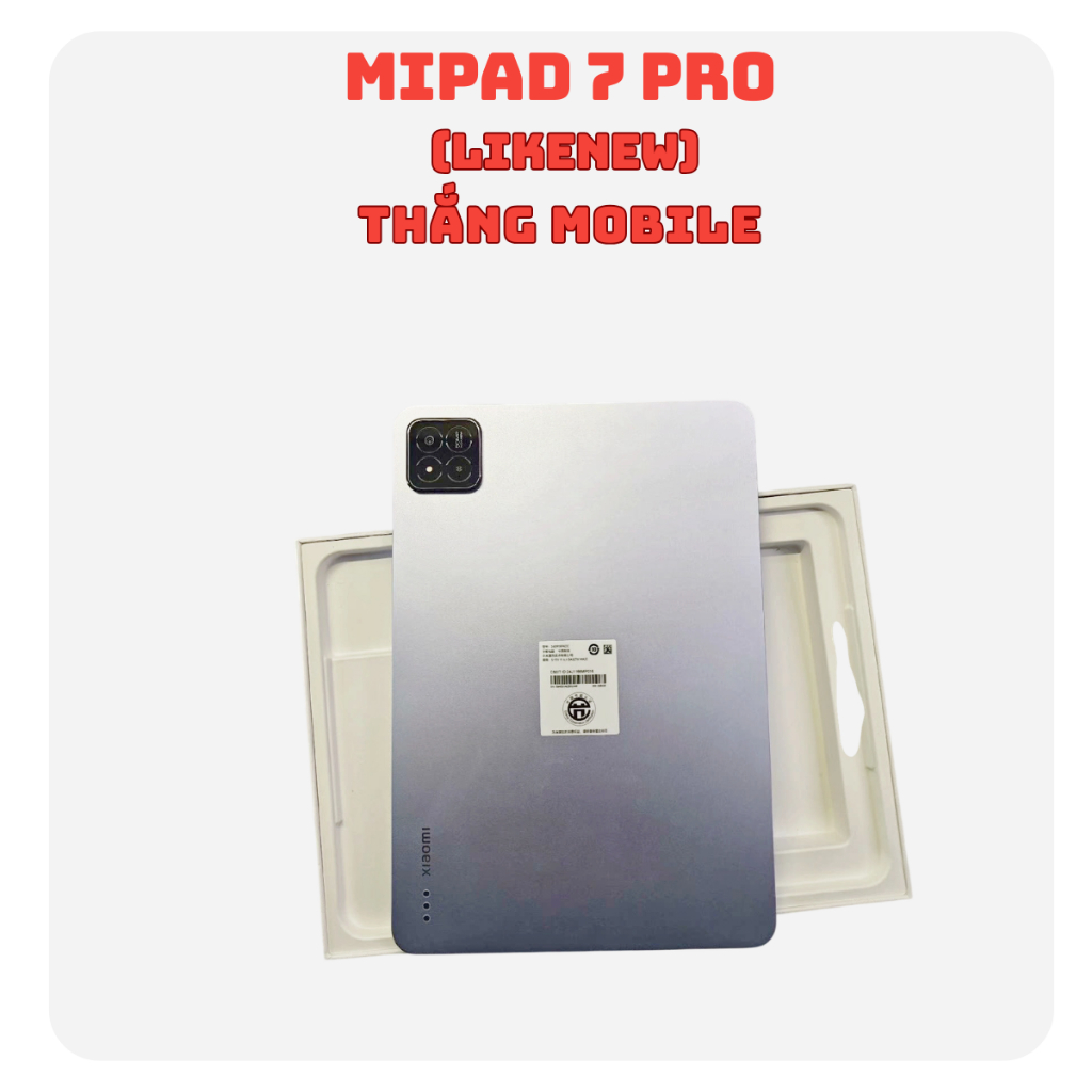 Máy tính bảng Xiaomi Pad 7 Pro nội địa likenew (Snapdragon 8s Gen 3)