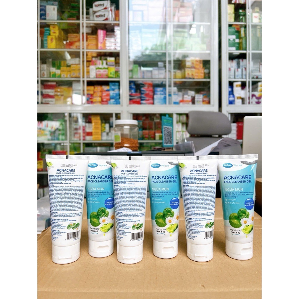 Gel rửa mặt dịu nhẹ làm sạch da dầu và da dễ nổi mụn – Acnacare Face Cleanser Gel – Tuýp 75g