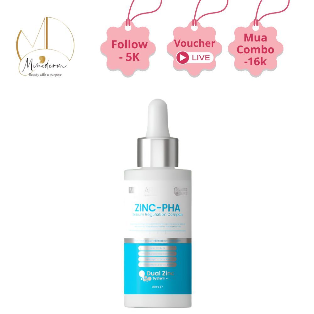 Serum MD CARE Zinc-PHA Sebum Regulation Complex giảm bã nhờn, kiểm soát dầu sinh học.