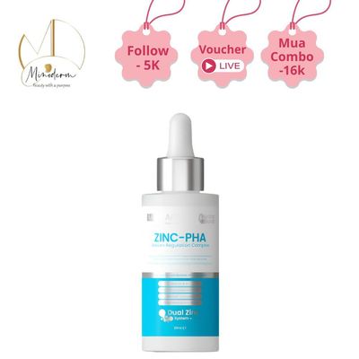 Serum MD CARE Zinc-PHA Sebum Regulation Complex giảm bã nhờn, kiểm soát dầu sinh học.