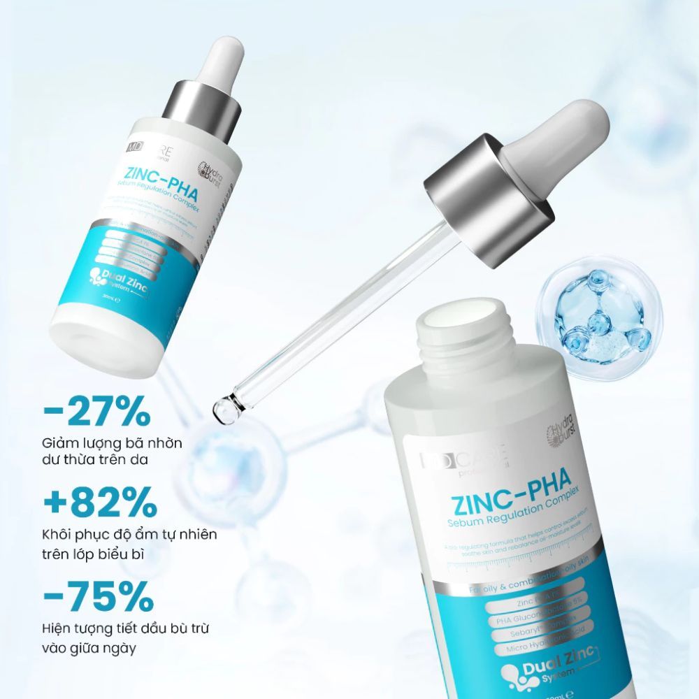Ảnh 5 của Serum MD CARE Zinc-PHA Sebum Regulation Complex giảm bã nhờn, kiểm soát dầu sinh học.