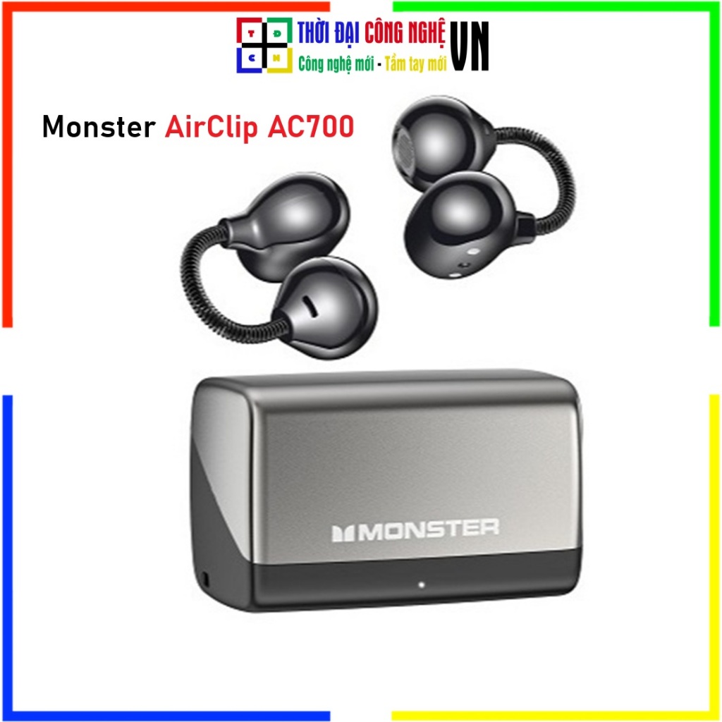 Tai Nghe Monster AirClip AC700 Open-Ear - Bluetooth 5.4, Thể Thao Không Đau Tai, Âm Thanh Đậm Chất |