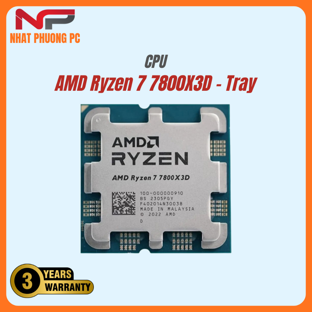 CPU AMD Ryzen 7 7800X3D - Tray New