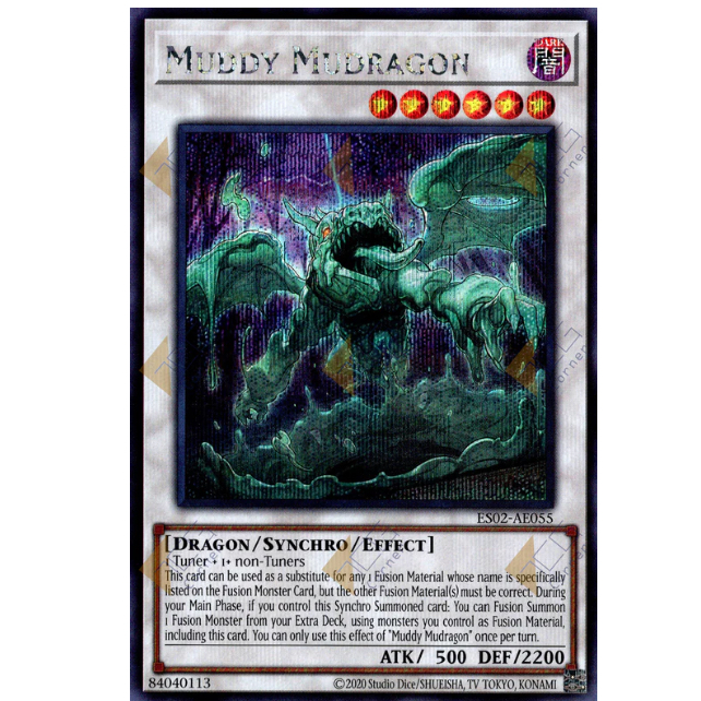 TGT yugioh chính hãng ES02-AE055 Muddy Mudragon
