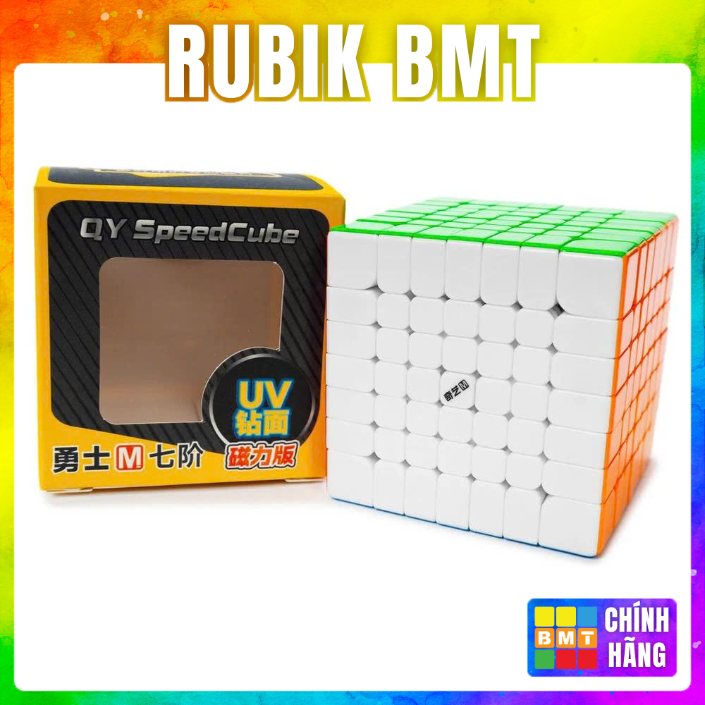Rubik QiYi Warrior 7x7 M UV, Rubik 7x7 có nam châm giá rẻ- RUBIK BMT