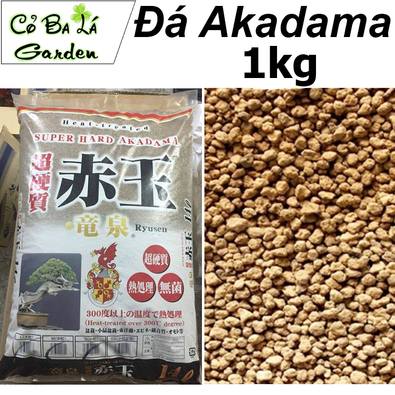 Đá Akadama Nhật Bản (1kg - size 3-6mn)