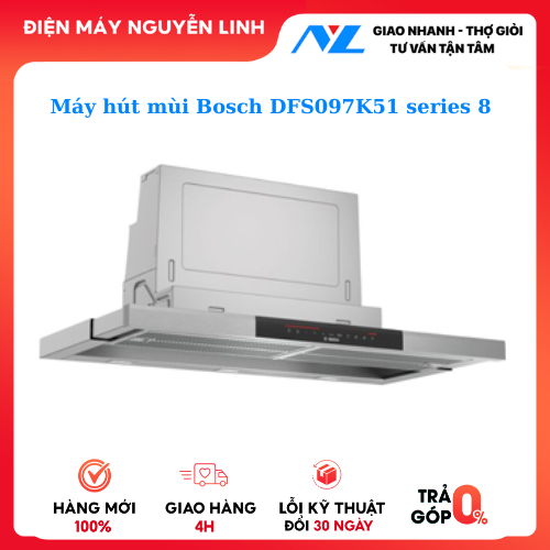 Máy hút mùi âm tủ Bosch DFS097K51 Series 8