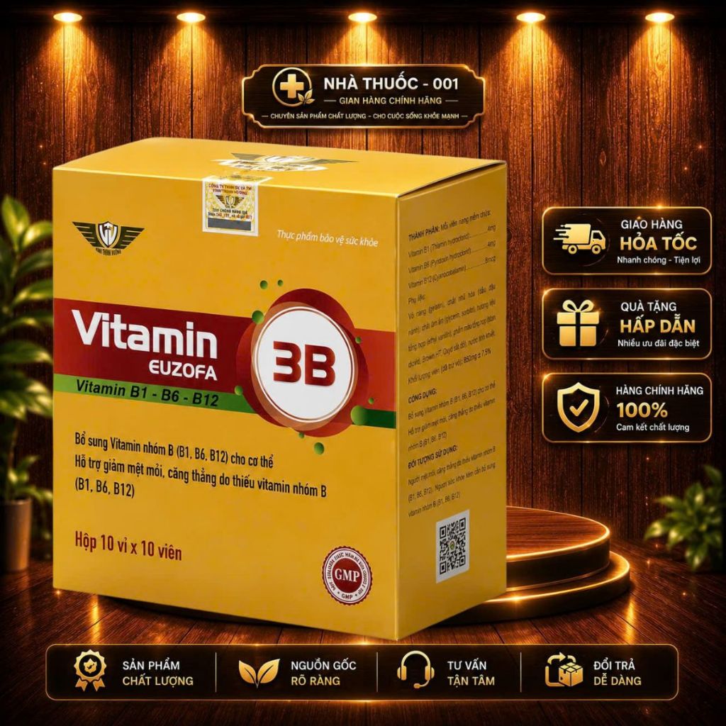 Vitamin B1 B6 B12 – Bổ Sung Vitamin Nhóm B Thiết Yếu Cho Cơ Thể  🌿 Vitamin B1 B6 B12 là sản phẩm bổ 