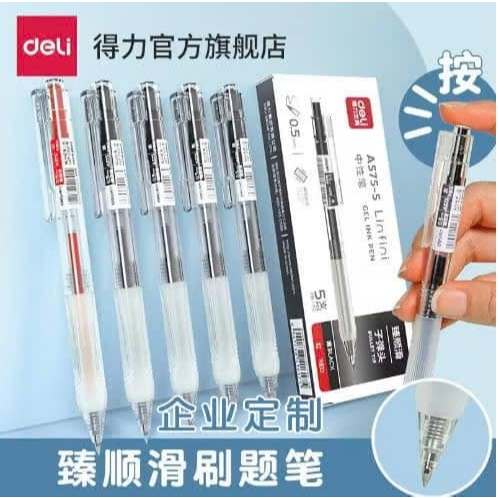 Bút mực deli A575 và A115 mực đen