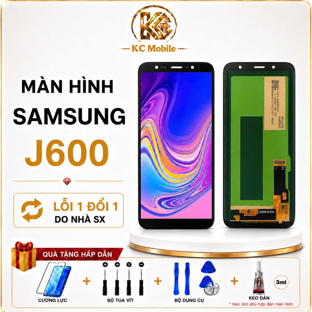 📞Màn Hình Samsung J6 J600 / A6 A600 - QX OLED Cảm Ứng Zin Tặng Phụ Kiện