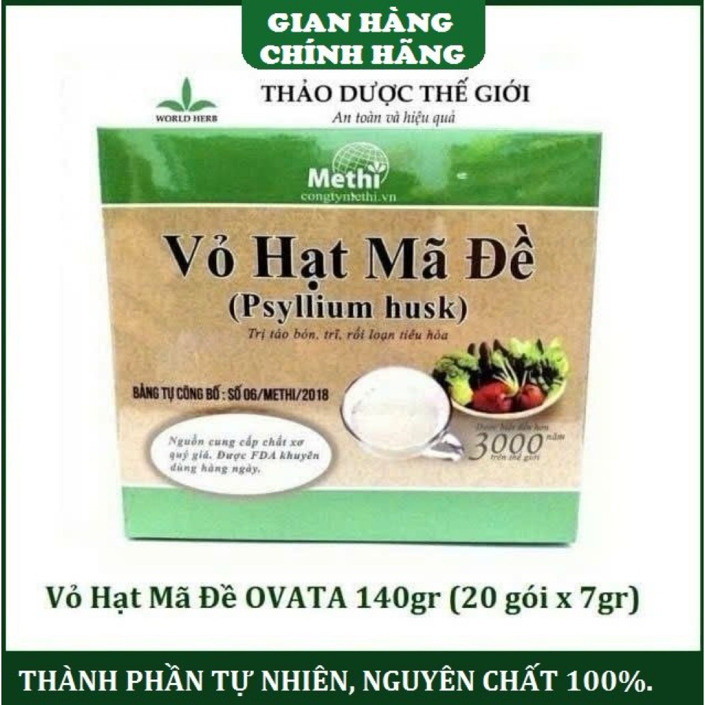 Vỏ Hạt Mã Đề Psylium 140gr