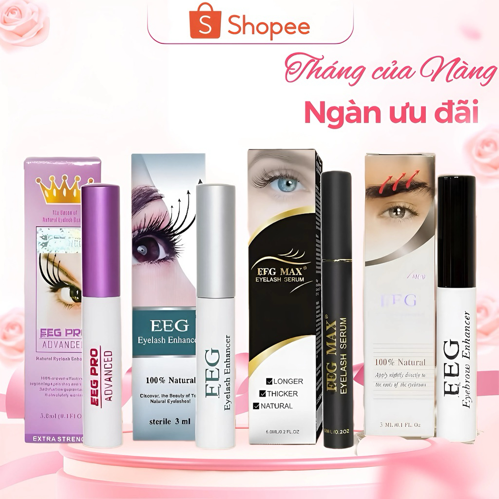 Serum Dưỡng Mi Feg Ngày Đêm (Xanh – Hồng), Dưỡng Mi Dài Cong Tự Nhiên