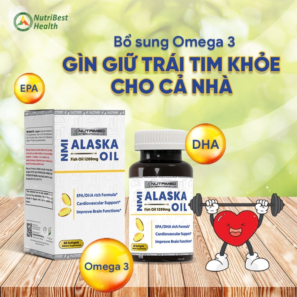 NMI Alaska Oil 60 viên - Bổ Sung Omega-3