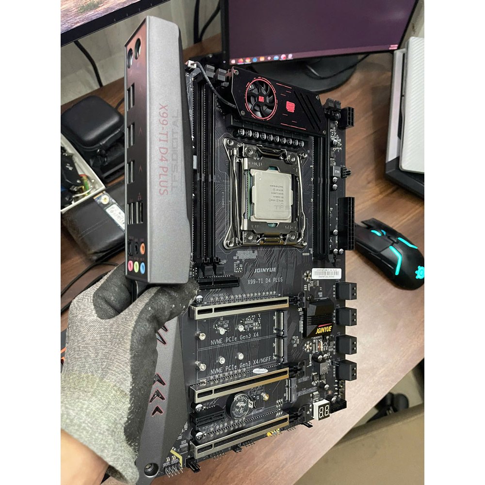 Combo Main X99 Ti - Gaming Plus hàng NEW Hỗ trợ xeon v3, v4
