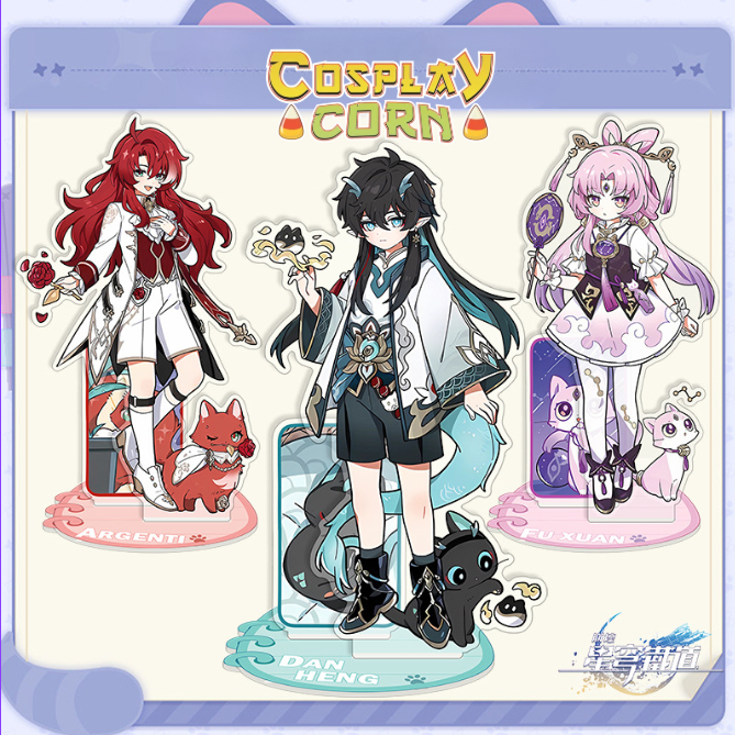 Standee Honkai Star Rail Standee HSR 2 Mảnh Little Cat - corn.cosplay.shop