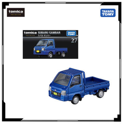 Mô hình Xe tải Mini Tomica Premium No.27 Subaru Sambar Fullbox Chính hãng TakaraTomy