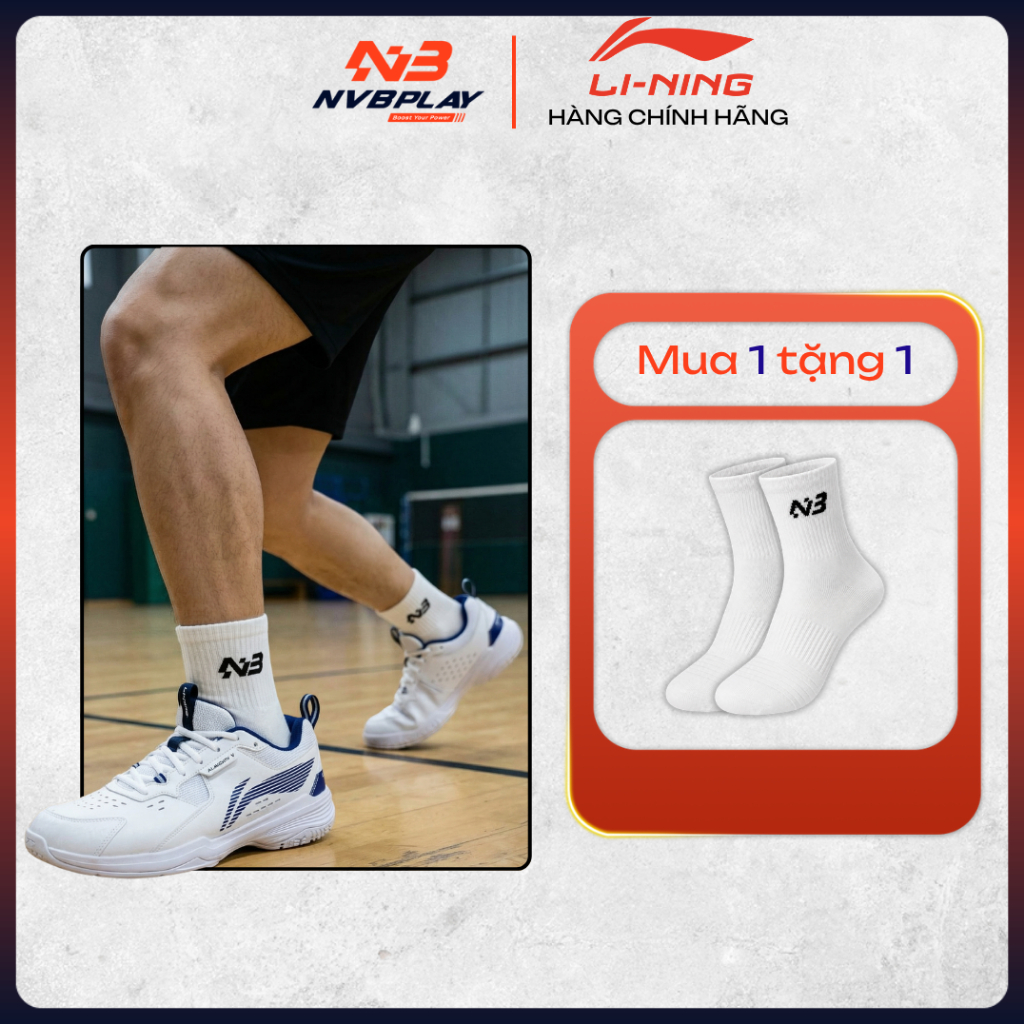 Giày Thể Thao Li-Ning/Lining P-AYTT001-3 Chính Hãng  - Thiết Kế Mũi Giày Chống Va Chạm, Chống Lật