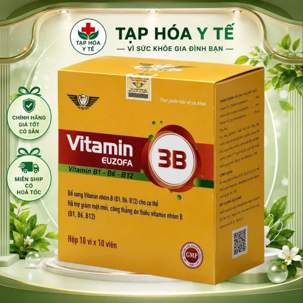 💛 Vitamin B1 B6 B12 – Bổ sung vitamin nhóm B cho cơ thể  Vitamin B1 B6 B12 là sản phẩm bổ sung các v