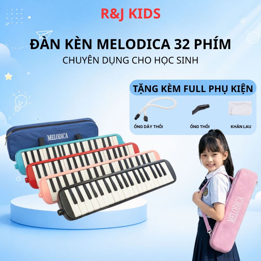 Đàn Kèn Melodica 32 Phím Đầy Đủ Phụ Kiện Kèm Theo, Dễ Học Cho Học Sinh, Cho…