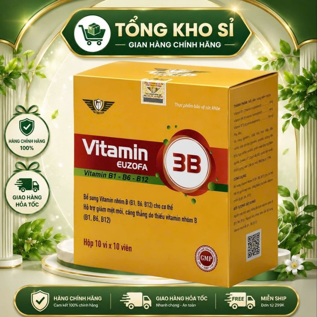 💛 Vitamin B1 B6 B12 – Bổ sung vitamin nhóm B cho cuộc sống năng động  Vitamin B1 B6 B12 là sản phẩm 