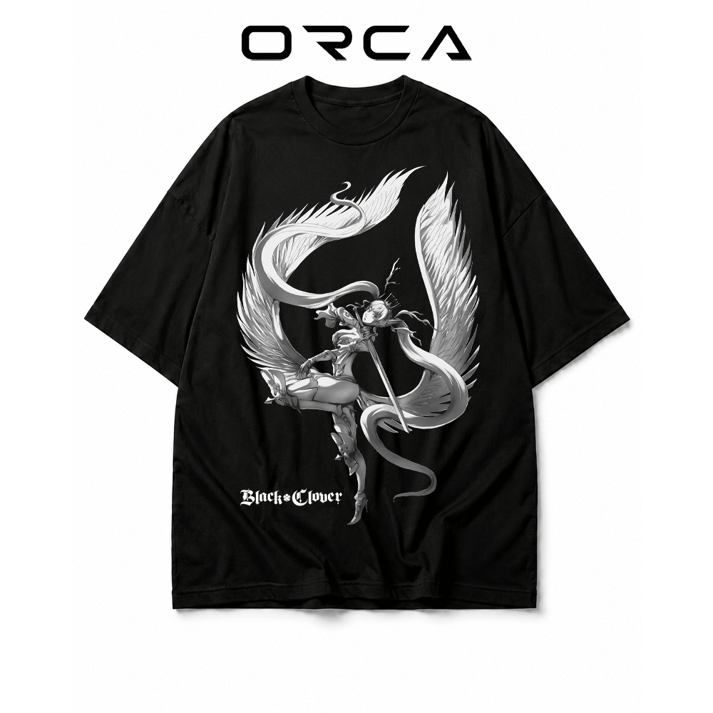 Áo thun Orca in hình Noelle Silva Black Clover - Vải Cotton cao cấp - ORCA443