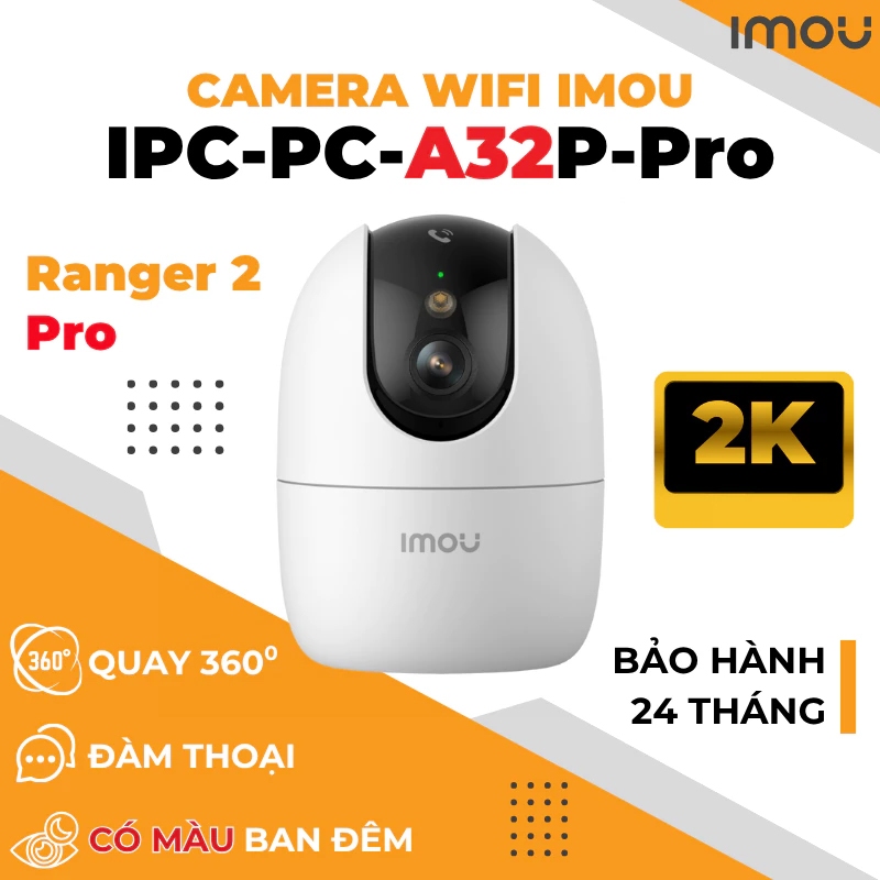 [3M] Camera Imou A32 Pro, Trong Nhà, Màu Ban Đêm IPC-A32P-PRO