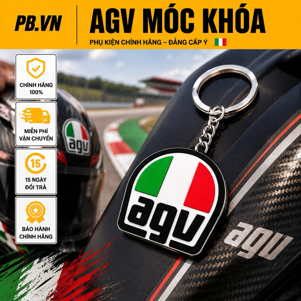 🔥 MÓC KHÓA AGV CAO CẤP – PHỤ KIỆN NHỎ, CÁ TÍNH LỚN 🔥