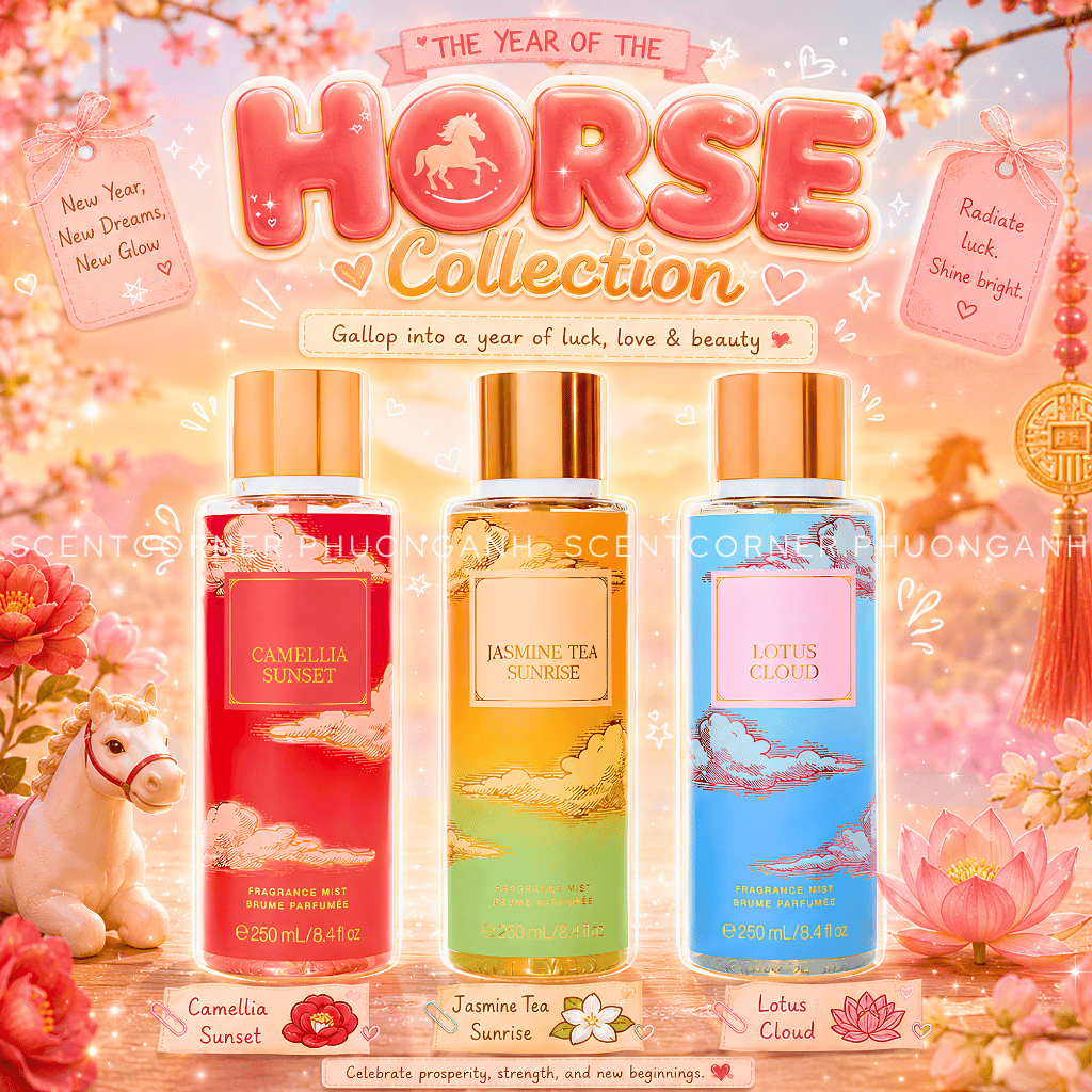 [ Mini để thử mùi ] Lotus Cloud | Camellia Sunset | Jasmine Tea Sunrise - Xịt thơm Body Mist
