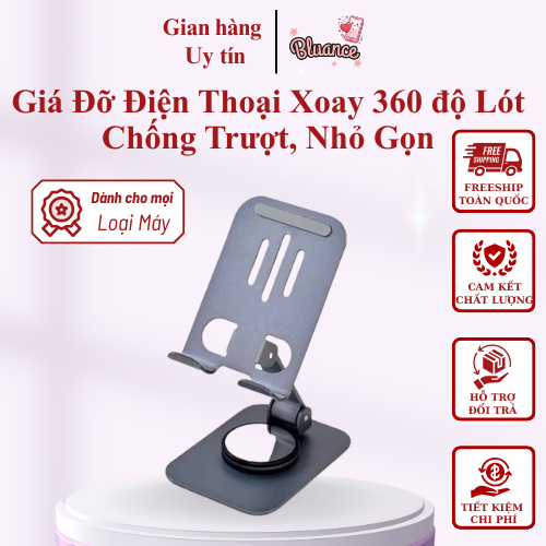 Giá Đỡ Điện Thoại Xoay 360 Độ - K61-2 Lót Chống Trượt - Bluance