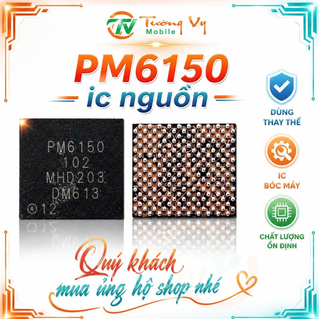 PM6150 ic nguon,dùng thay thế,ic bóc máy