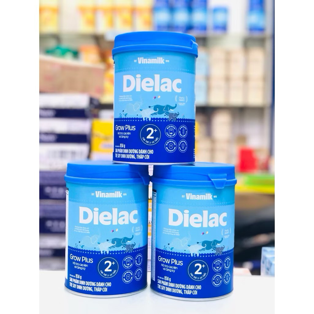 Sữa Vinamilk Dielac Grow Plus 2+ hộp 850gr