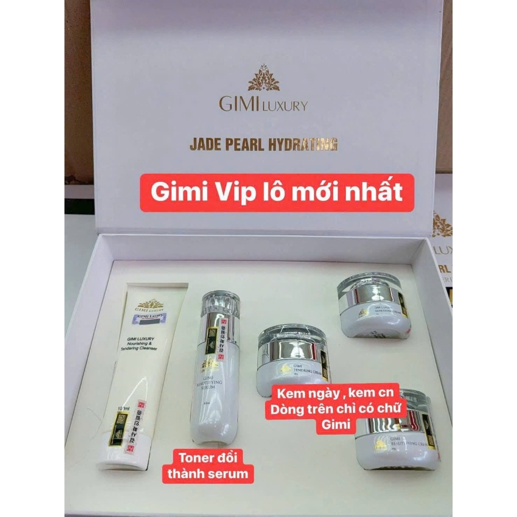 ( CAM KẾT HÀNG CHUẨN DATE MỚI NHẤT) Gimi Luxury :Combo 5 Sản Phẩm  Kem Nám,Tàn Nhan, Trắng da GiMi L
