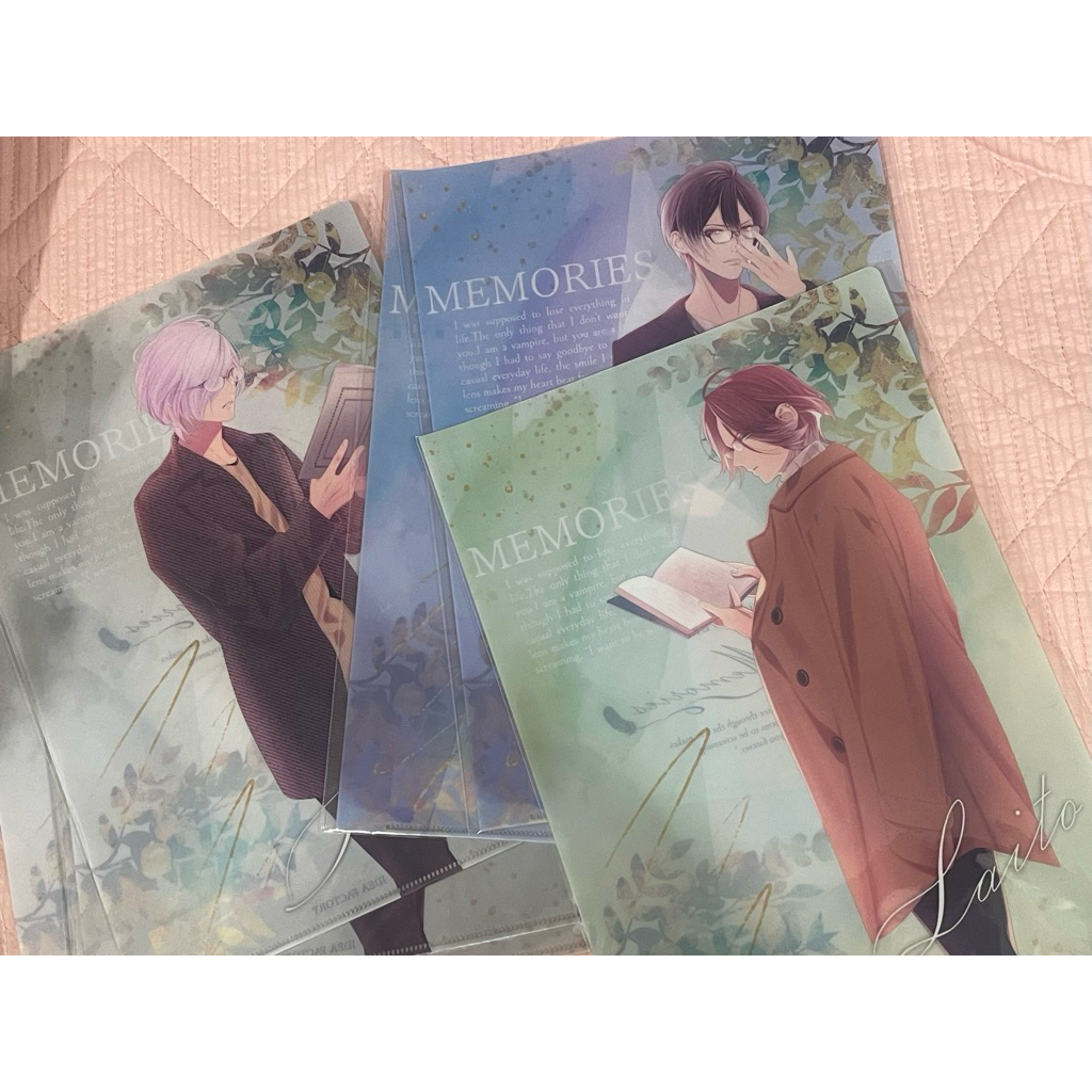 [SẴN] DIABOLIK LOVERS GOODS CLEARFILE CHÍNH HÃNG NEW UNUSED SAKAMAKI AYATO/REIJI/SUBARU