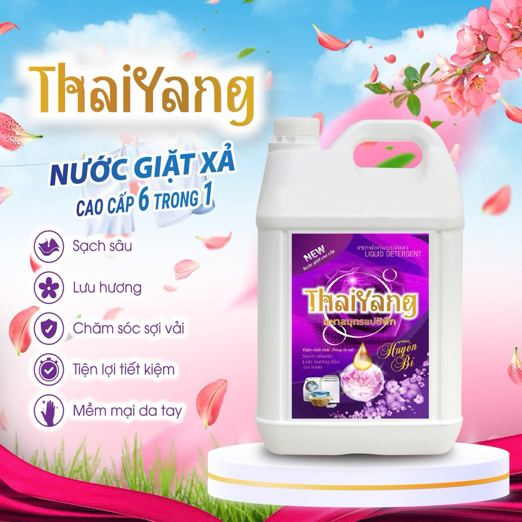 Nước giặt Thaiyang tím 10L